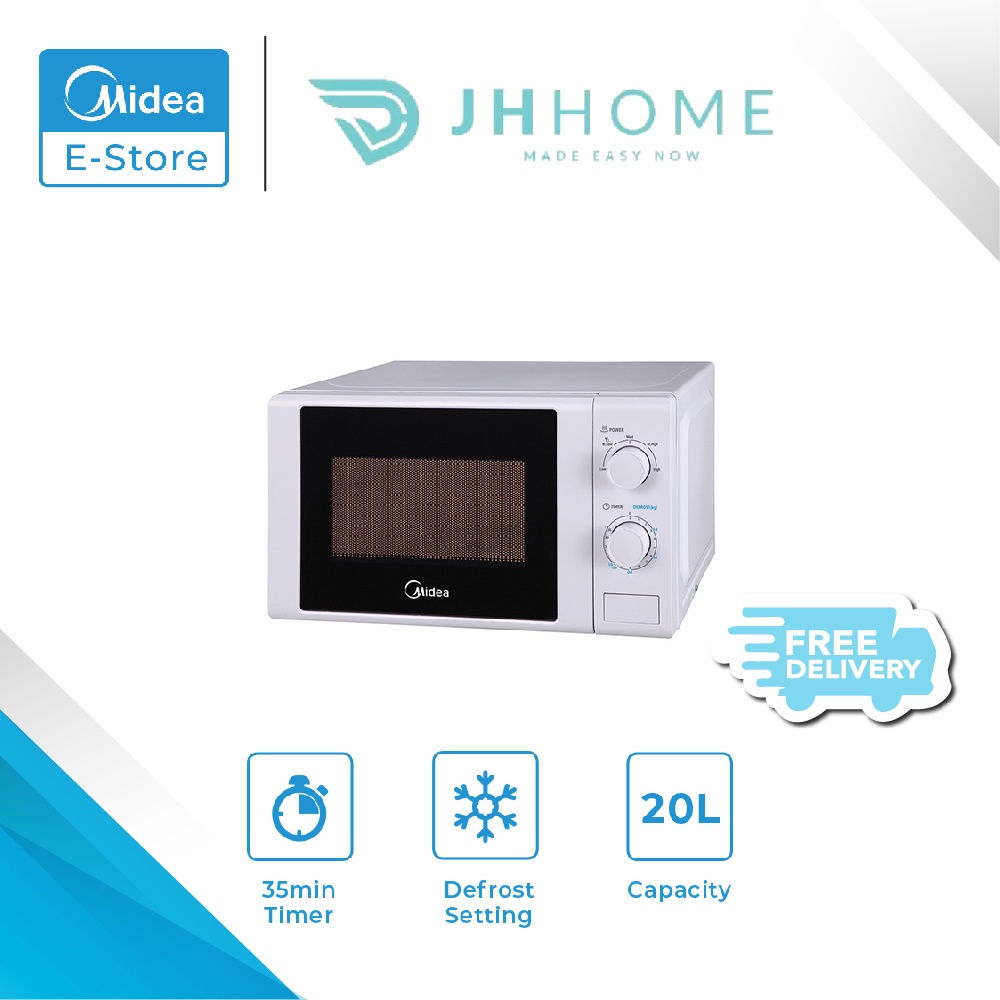 Midea 20L Microwave Oven MM720CGE-WH With Defrost Function | Shopee ...