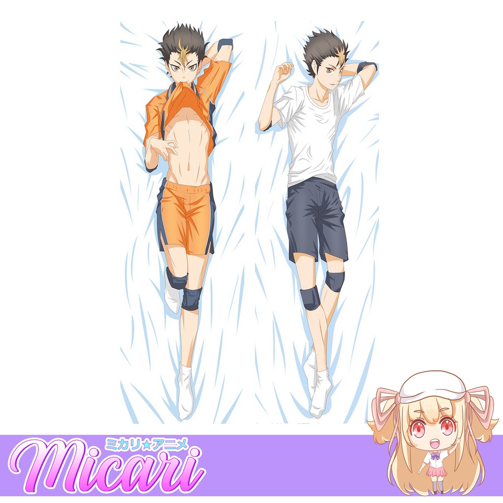 Micari Haikyu! Yu Nishinoya Anime Dakimakura Life Size Pillow Case Body