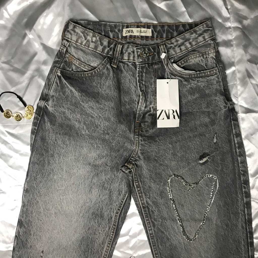 ZARA MOM JEANS MAONG | Shopee Philippines