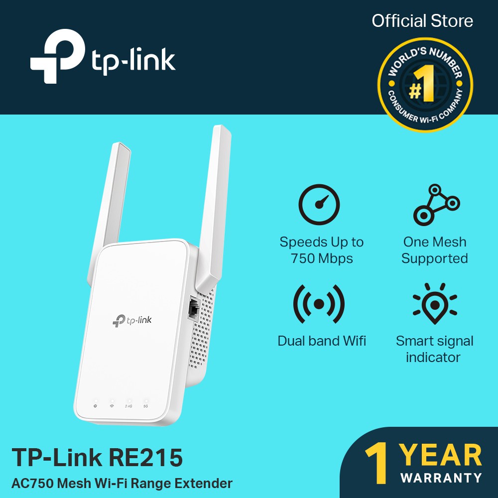 NEW ARRIVAL) TP-Link RE215 OneMesh Dual Band Range Extender Signal Booster Wifi Booster | Shopee Philippines
