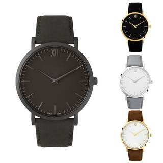Ts-Fashion Analog Roman Numerals Big Round Dial Quartz Men Wrist Watch Xmas Gift #1