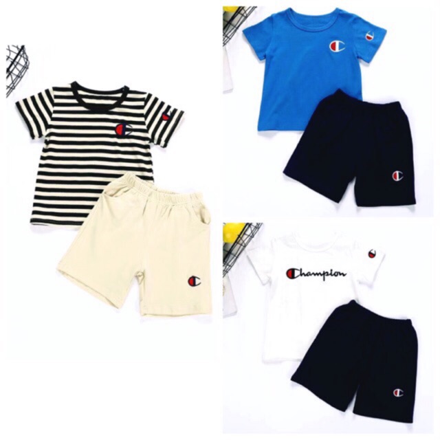 baby champion short set