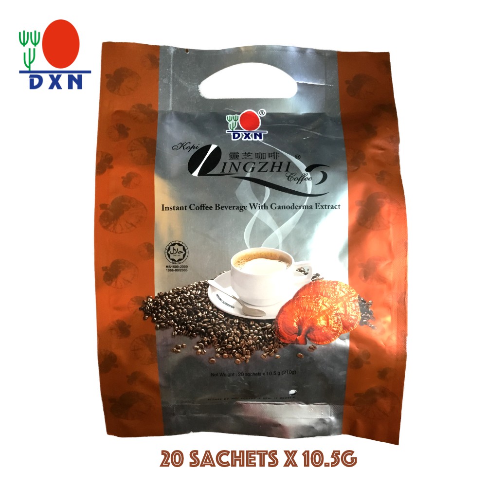 DXN Lingzhi Instant Coffee with Ganoderma Extract (20 sachets x 10.5g ...