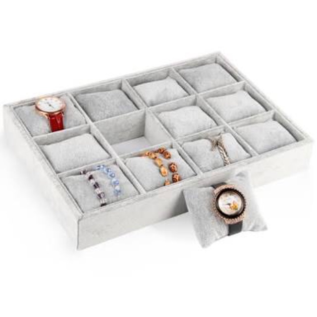 12 Slots Watch And Jewelry Organizer Tray Drawer Insert Shopee