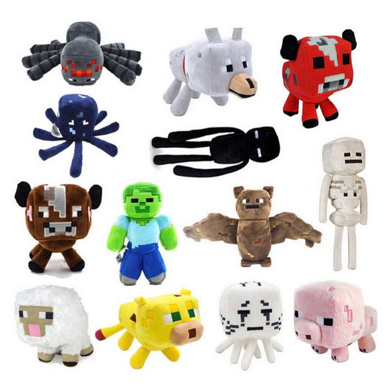 minecraft stuffed animals