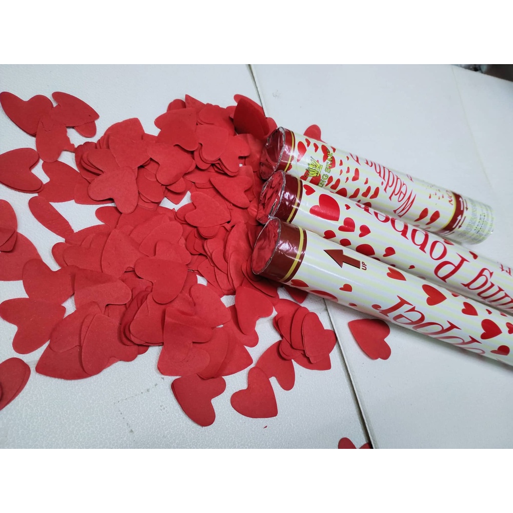 HAPPY WEDDING POPPERS with heart confetti Shopee Philippines
