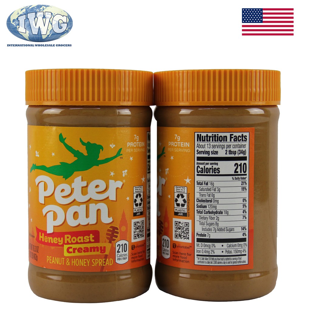 Iwg Peter Pan Peanut Butter Honey Roast Creamy 16 3oz Shopee Philippines