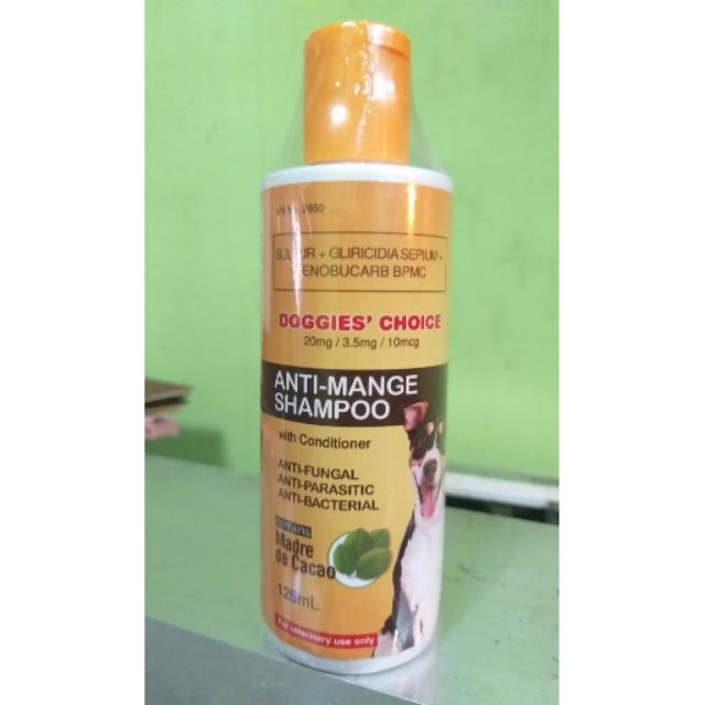 DOGGIES CHOICE ANTI MANGE SHAMPOO with conditioner 125ml Shopee
