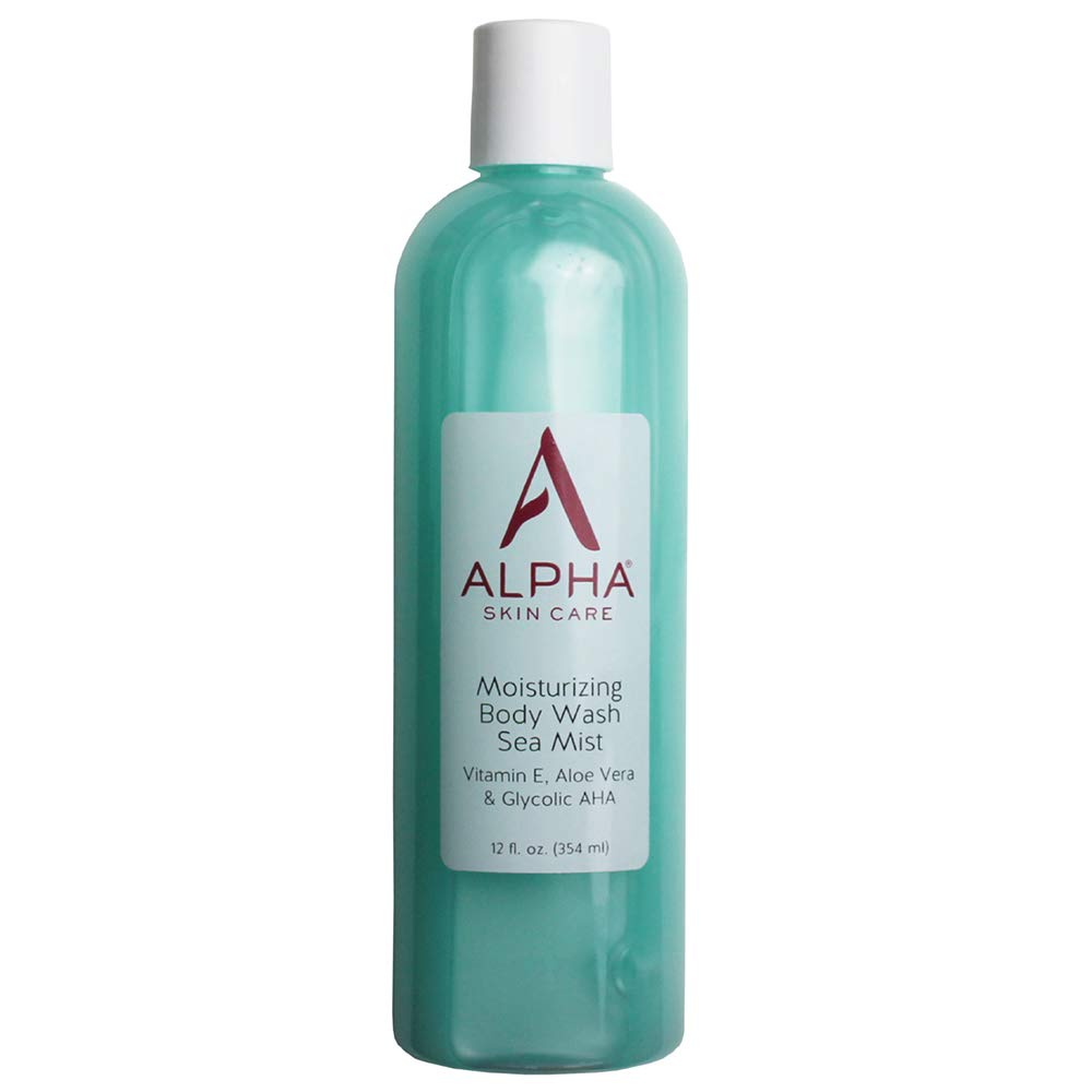 Alpha Skin Care Moisturizing Body Wash Sea Mist with Vitamin E, Aloe