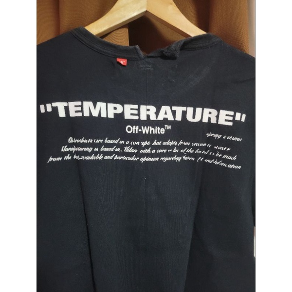 off white t shirt temperature