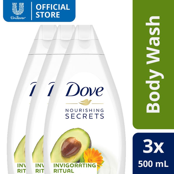 Dove Invigorating Ritual Deeply Nourishing Body Wash 500ml 3s Special ...