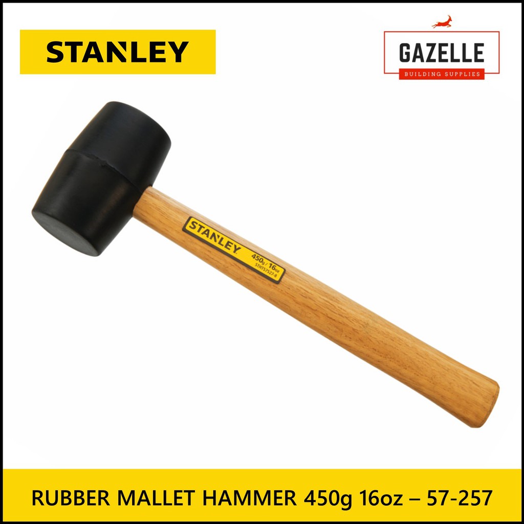 Stanley Rubber Mallet Hammer 450g / 680g 57527 / 57528 Shopee