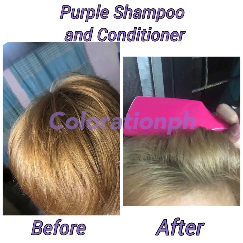 Hair Colour Purple Toner By Colorationph Brassy Bleached Blonde Hair Damage Hair Yellow Tone Orang Shopee Philippines