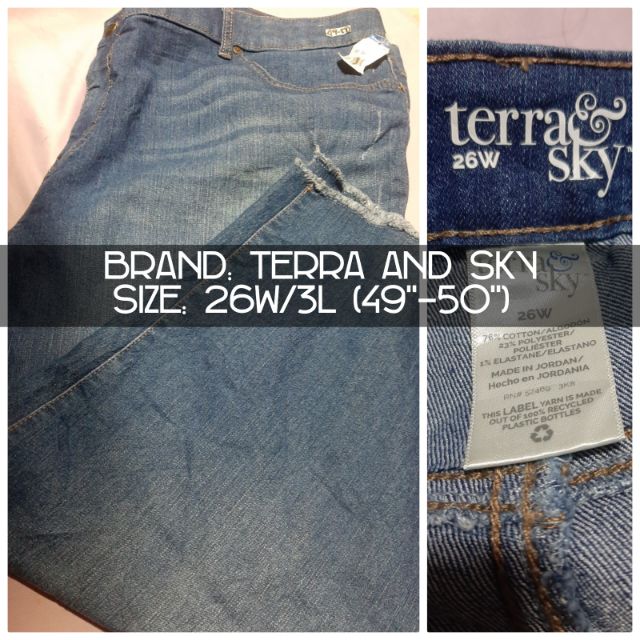 terra sky plus size jeans
