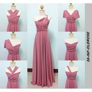old rose gown