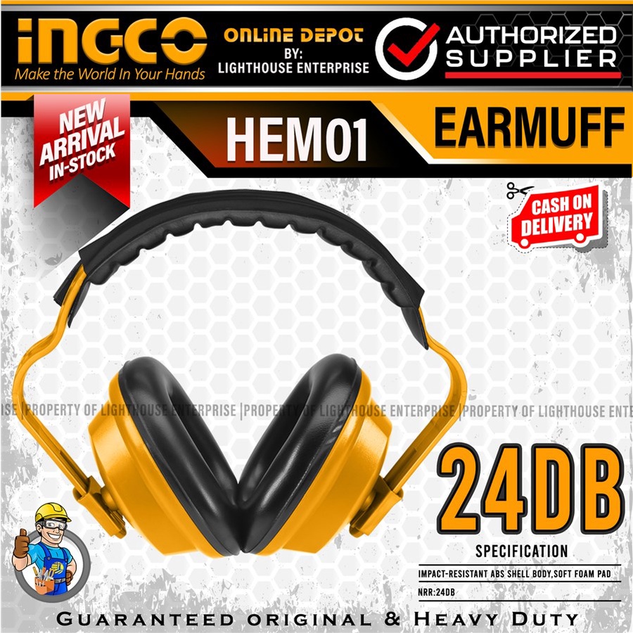INGCO Earmuff (HEM01) *LIGHTHOUSE ENTERPRISE* jGe Shopee Philippines