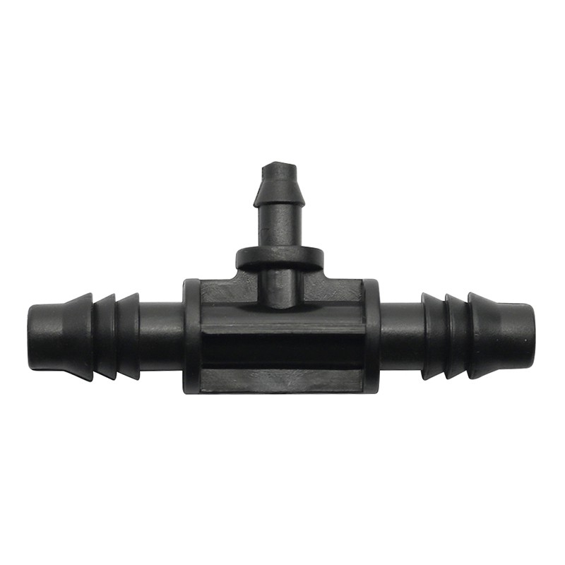 10 PCS 8mm to 4mm Tee Hose Connector Garden Greenhouse Irrigation Water Splitter