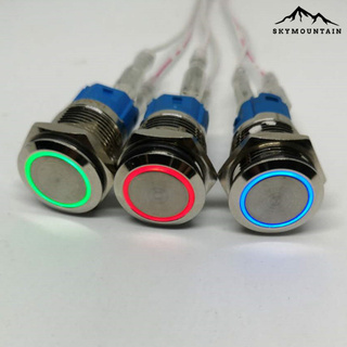 [MT] Waterproof 16mm Metal Self-Locking Switch Button with Bright LED Light Lamp #4