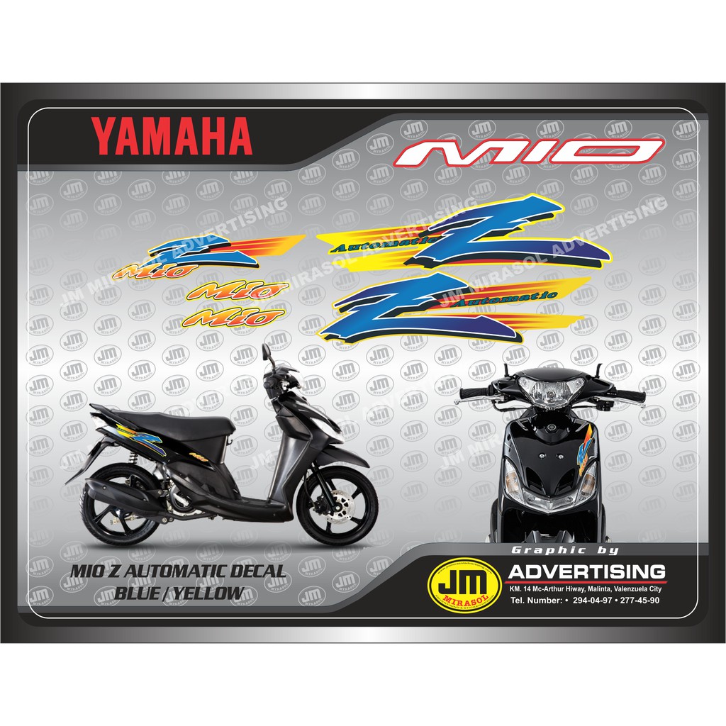 Mio Sporty Z Stock Decal Shopee Philippines