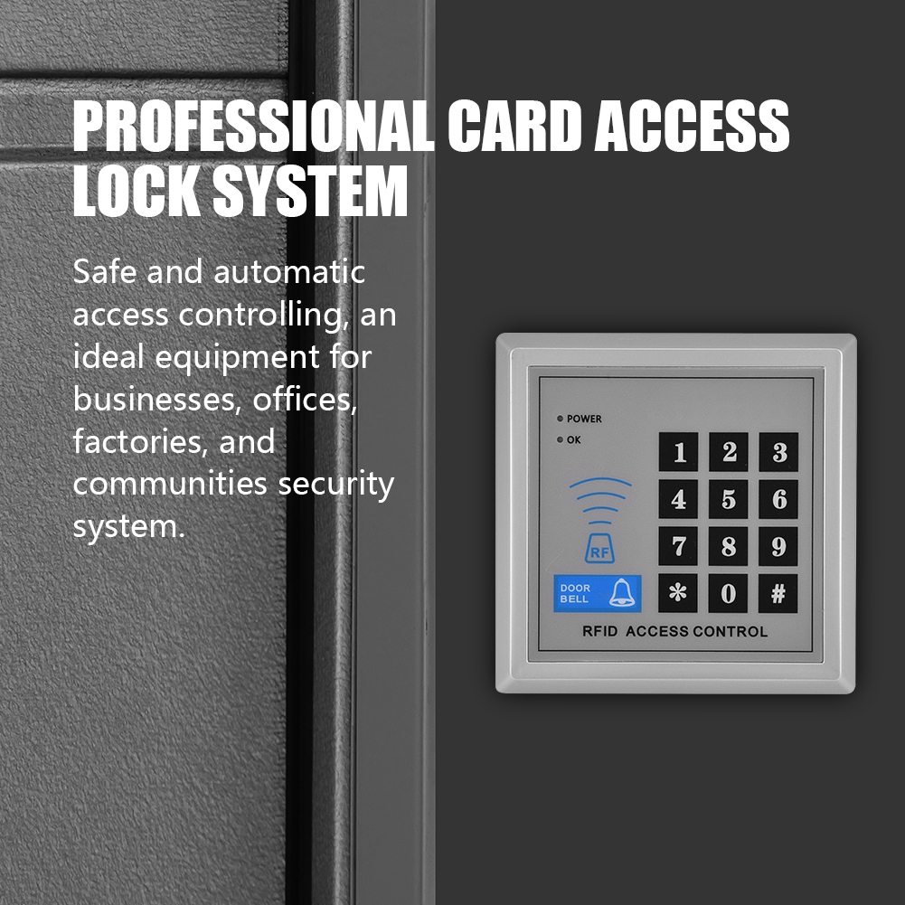 Access Control Rfid Reader Password Door Bell Lock System Shopee