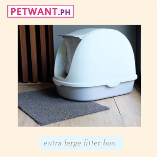 Extra Large Cat Litter Box Petwant with Scooper and charcoal filter #1
