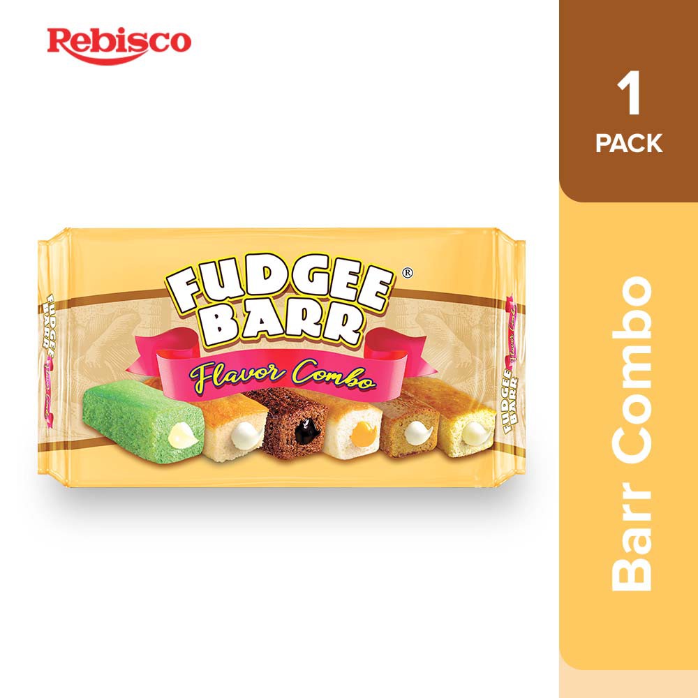 Rebisco Suncrest Bar Cake Fudgee Barr Combo 39G X 10Pcs Shopee