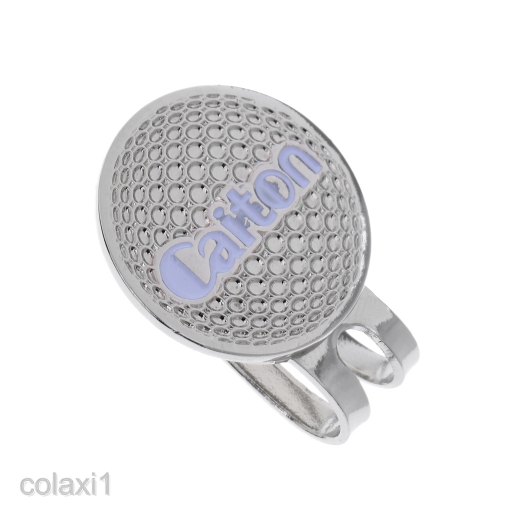 golf visor with magnetic ball marker