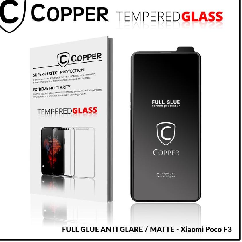 Poco F3 Full Glue Tempered Glass Anti Glare Matte N2A6 Shopee