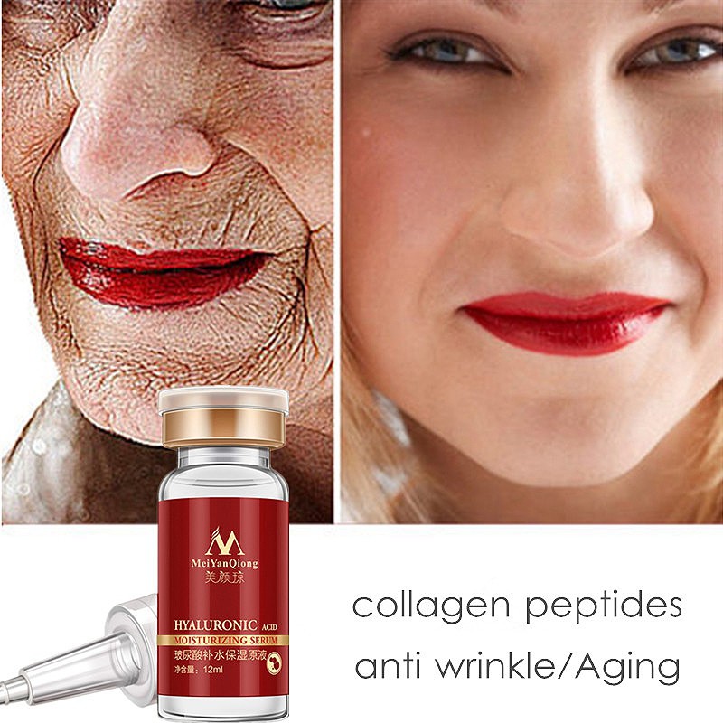 Meiyanqiong Hyaluronic Acid Face Serum Peptides Anti Wrinkle Anti Aging Moisturizing Shopee Philippines