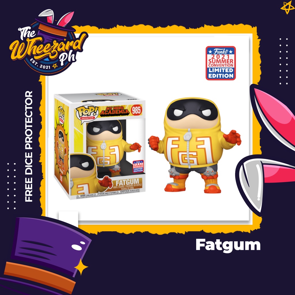 Funko Pop! Super My Hero Academia Fatgum | Exclusivo Verano 2021 | Figura De 6 Pulgadas | FunKon My Hero Academia Figura De Vinilo