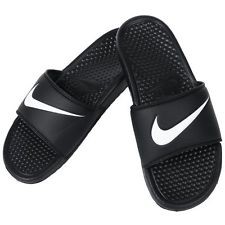 all black nike slippers