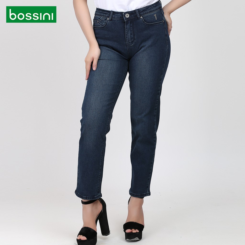 Bossini Ladies Straight Cut Plus Size Jeans OFB100001 (Dark Wash