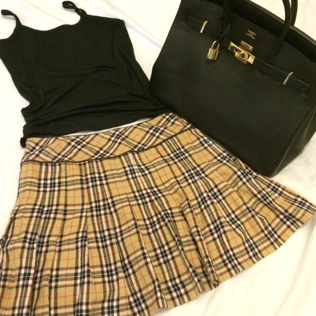 burberry style skirt