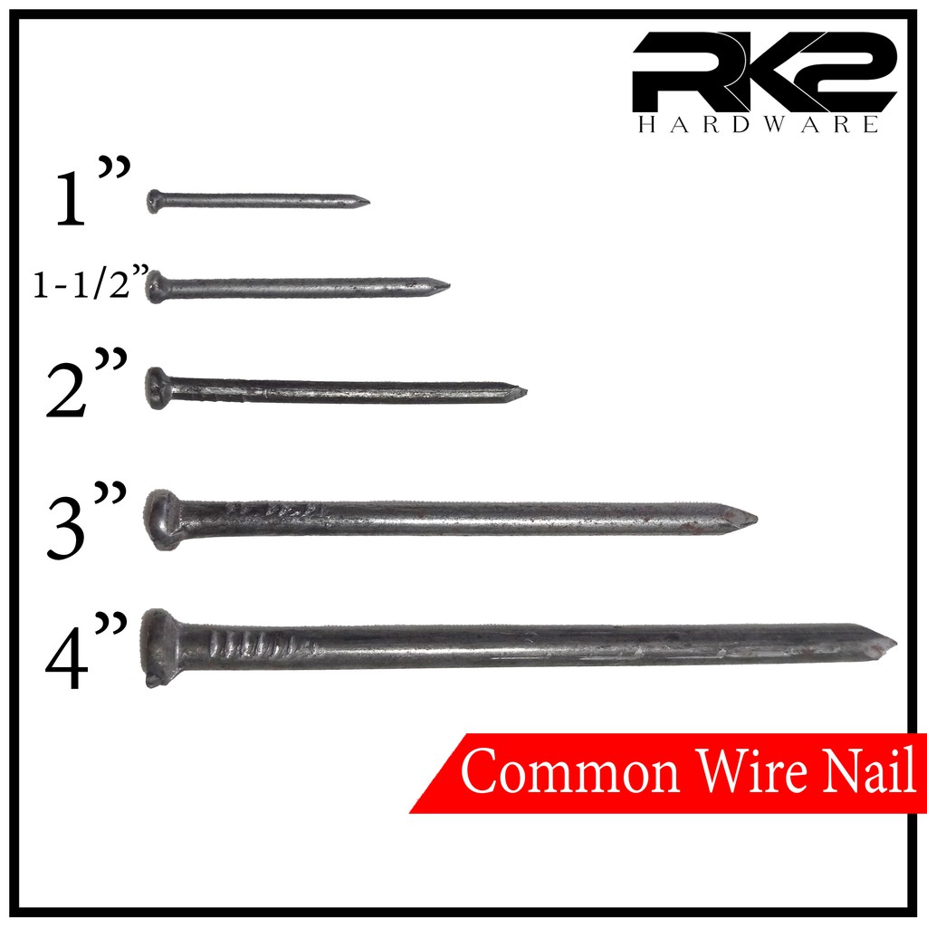 1 4 Kilo Common Wire Nail Pako Finishing Nail 1 1 1 2 2 3 4 Shopee Philippines