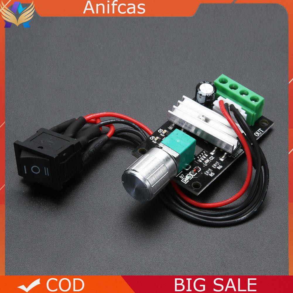 【Cash On Delivery】6V 12V 24V 3A PWM DC Motor Speed Controller Forward Reverse /w Switch