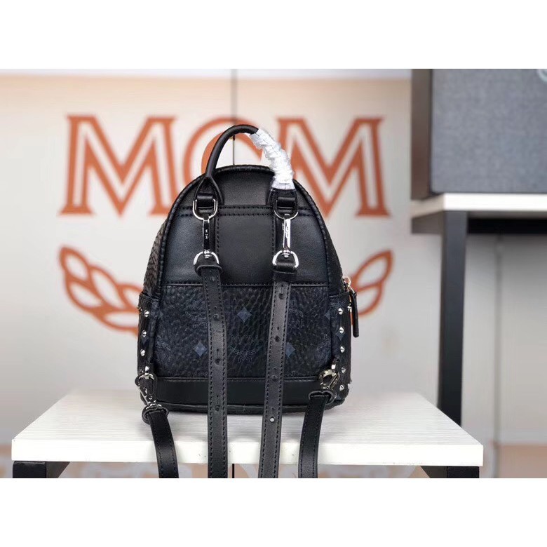 mcm mini backpack black