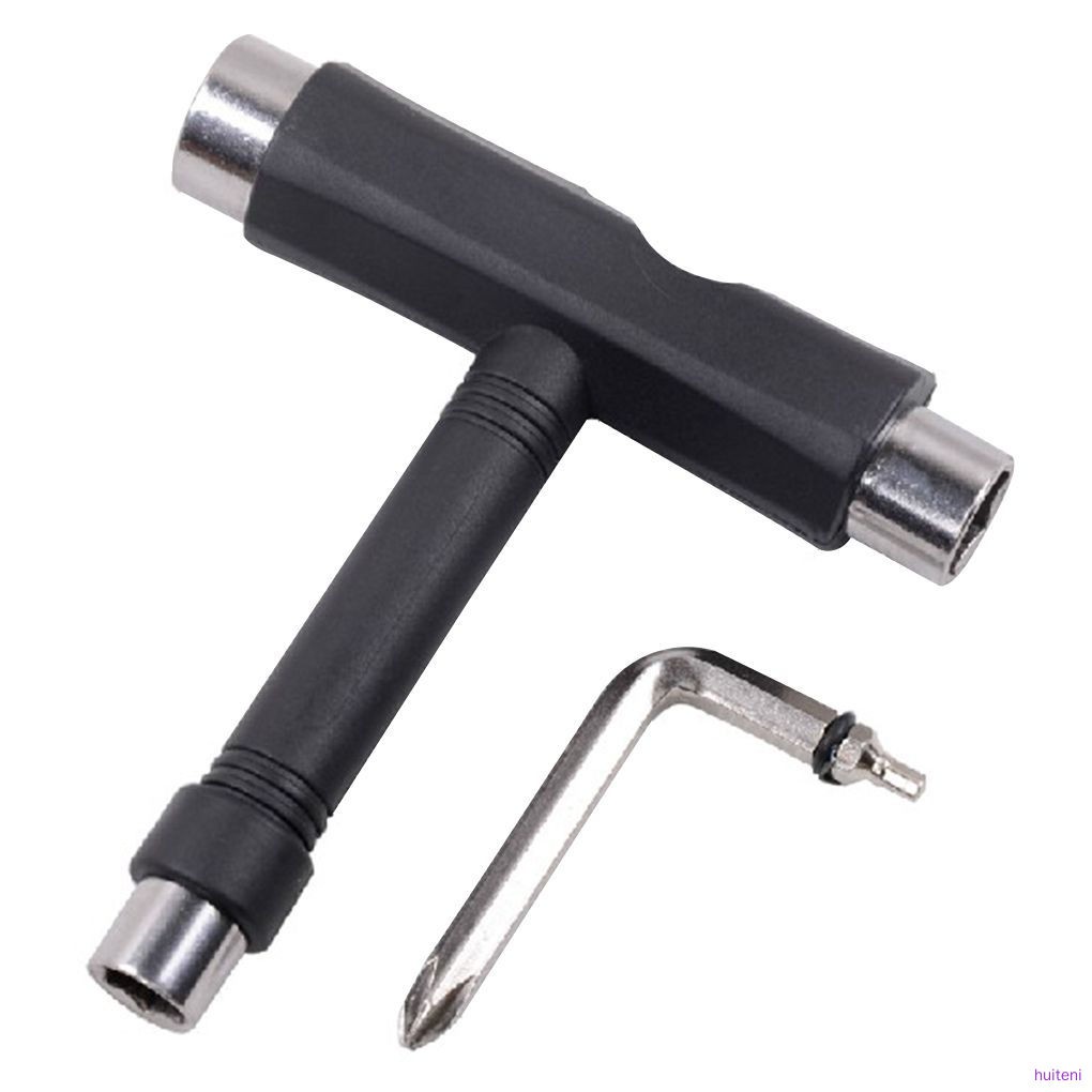 Roller Skate Skateboard 5Way T Type Tool Allen Key Wrench Spanner