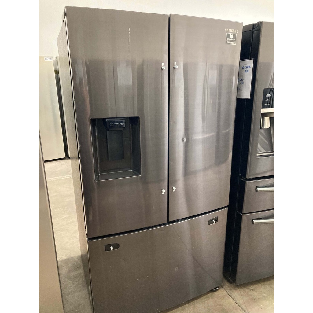 27 cu ft Samsung 3 Door Refrigerator Black Stainless RF27T5201SG/AA