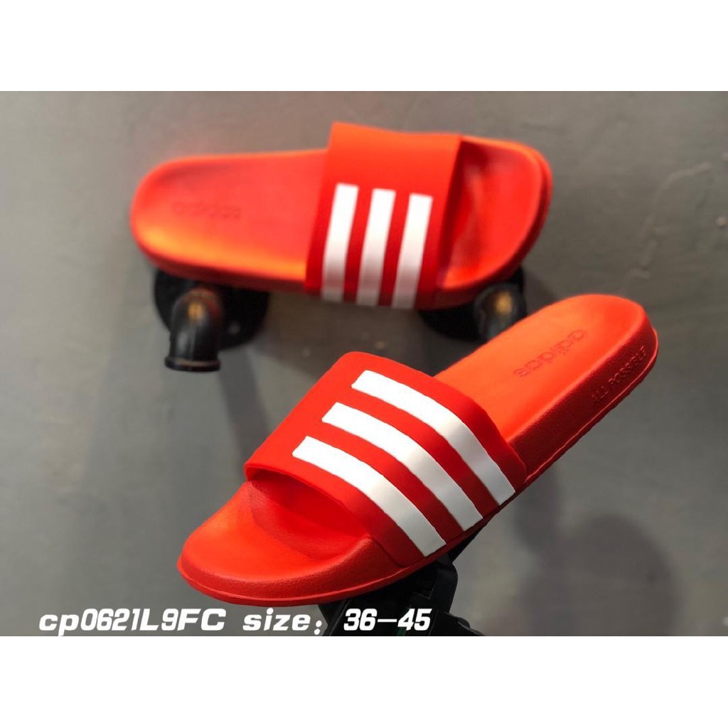 adidas slipper red