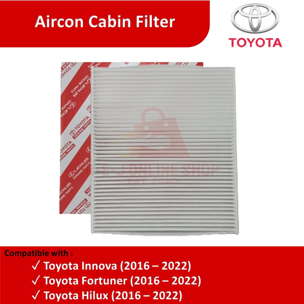 Aircon Cabin Filter Toyota Innova (20162022), Fortuner (20162022