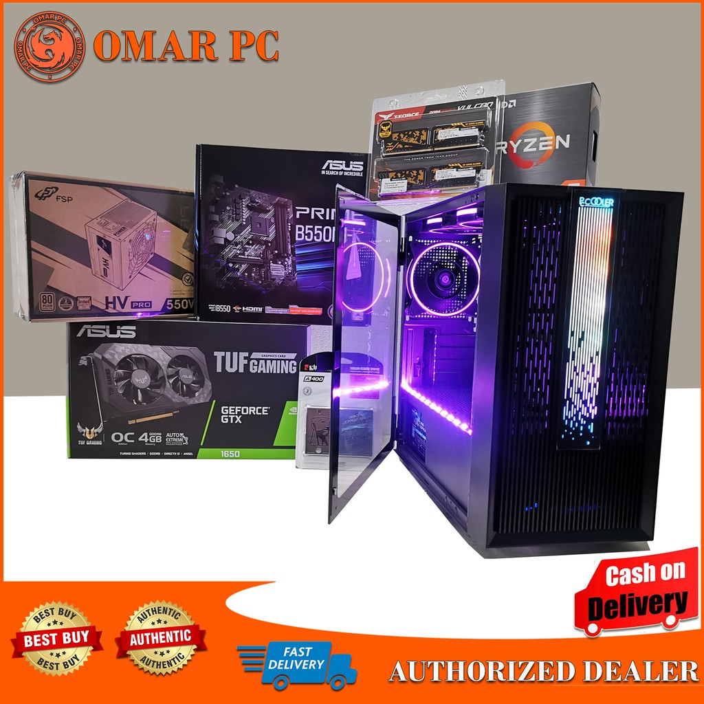 GAMING SYSTEM UNIT [RYZEN 5 3500][16GB RAM 3200MHz] [ASUS TUF GTX 1650