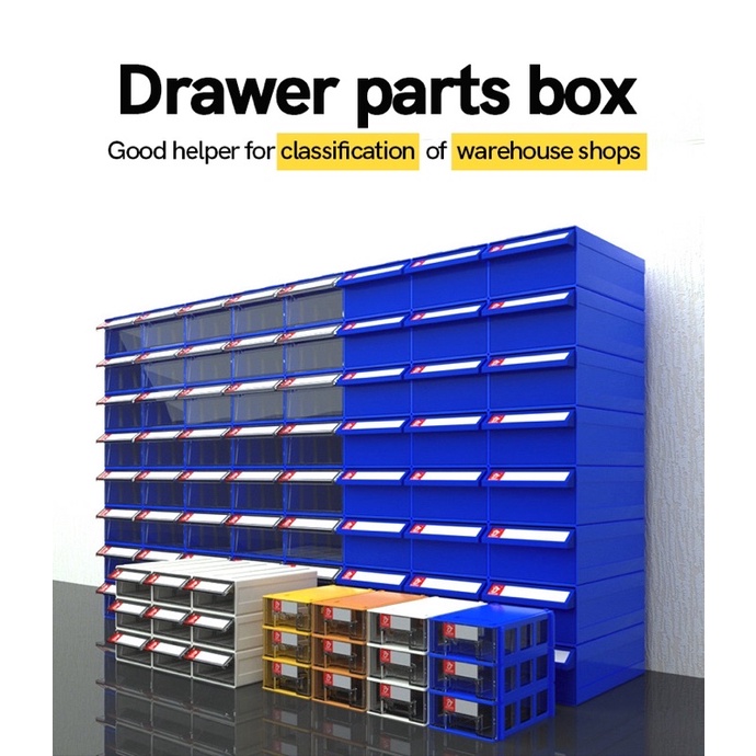 High Quality Plastic Stackable Storage Drawer For Electronic Parts