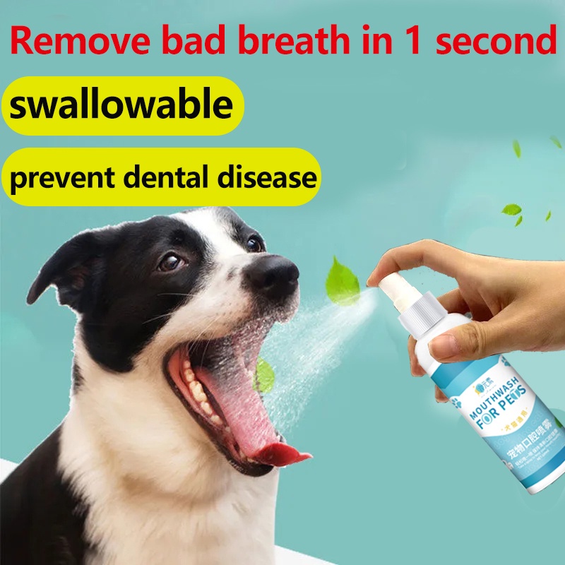 dog breath freshener 100ml Pet Oral Teeth Hygiene Dog Oral Care Spray