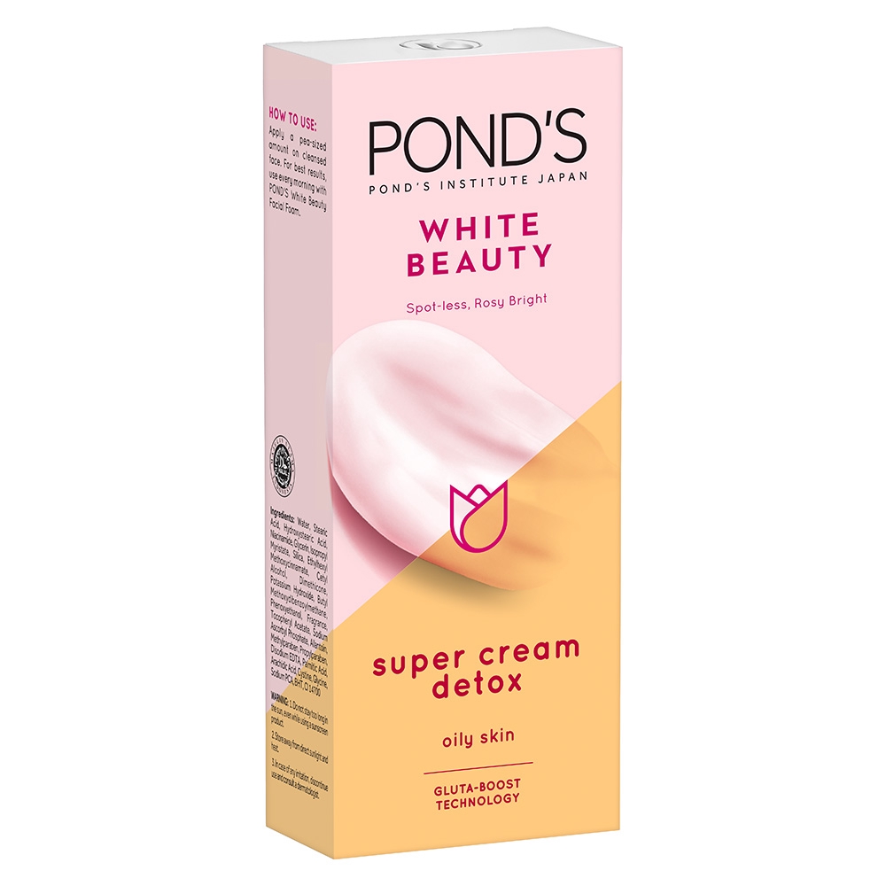 Pond S White Beauty Super Cream Detox For Oily Skin 40g Shopee Philippines