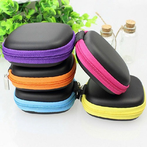 SNMKSquare Pocket Hard Case Storage Bag for Headphone Earphone Earbuds
