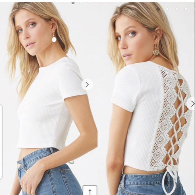 forever 21 crochet top