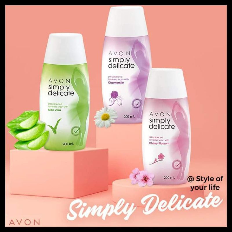 AVON SIMPLY DELICATE FEMININE WASHES 200ML Shopee Philippines