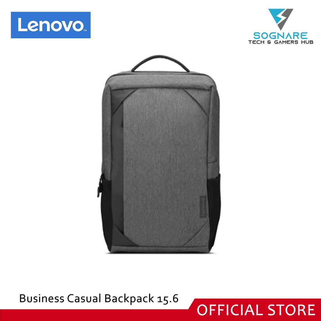 Lenovo Business Casual Backpack 15.6 Inch Lightweight Water Resistant Charcoal Grey