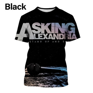 New Rock Band Asking Alexandria Casual Printed 3D T-shirt Fashion Round Neck Personality Trend Summer Top Short Sleeve #3