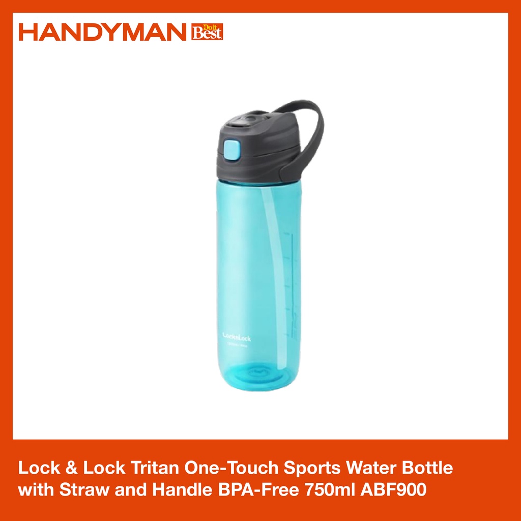 Lock & Lock Tritan Sports Water Bottle with Straw and Handle